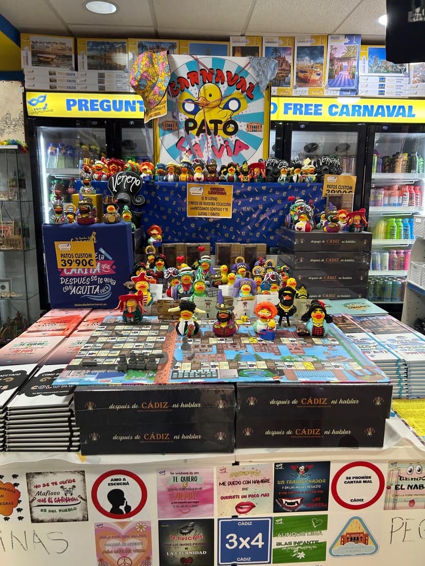 Patos carnavaleros personalizados de Cádiz