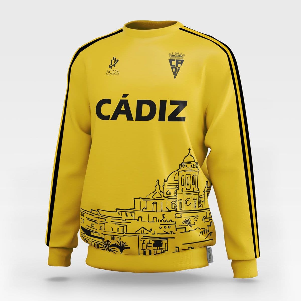 Sudadera Cádiz amarilla - Brillo y Confort Costero - Imagen 1