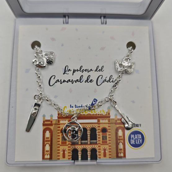 Armonía Gaditana: Pulsera ‘Carnaval de Cádiz’ en Plata