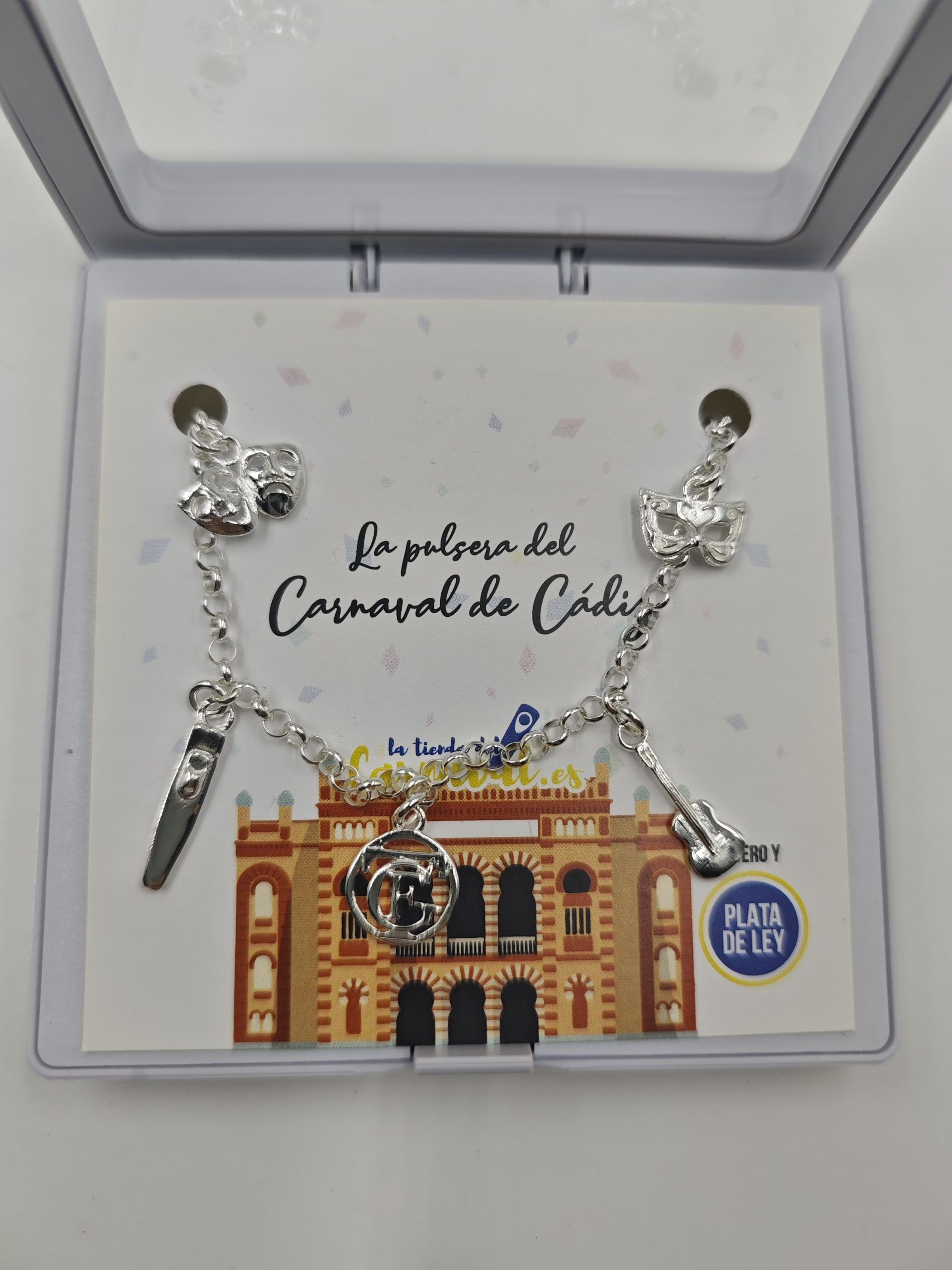 Armonía Gaditana: Pulsera ‘Carnaval de Cádiz’ en Plata