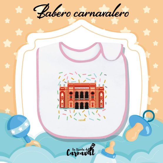 Babero Teatro Falla Rosa