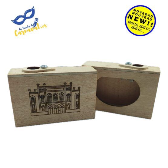 Caja de Compás ‘Ritmo Gaditano’ con Pito - La Esencia del Carnaval en Tus Manos