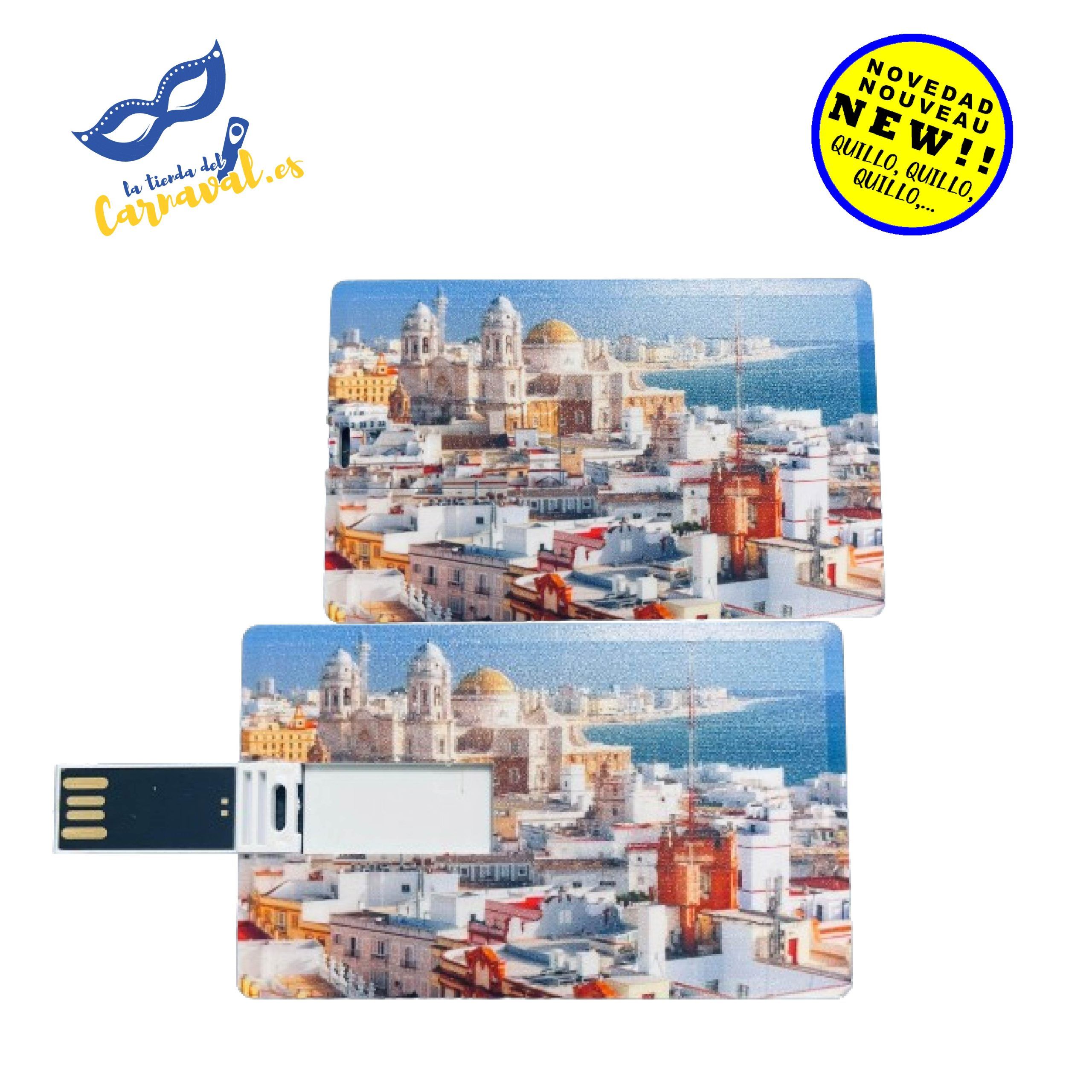 Cádiz en un Clic: Memoria USB ‘Tarjeta Postal’ de 16 Gb - Imagen 2