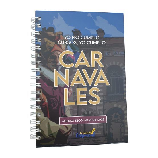Pack Agenda Escolar 2024-2025 ‘Yo Cumplo Carnavales’ + Pegatinas – pon orden con alegría