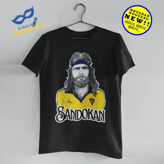 Camiseta Negra "Sandokan" - Homenaje al Mítico del Cádiz C.F.