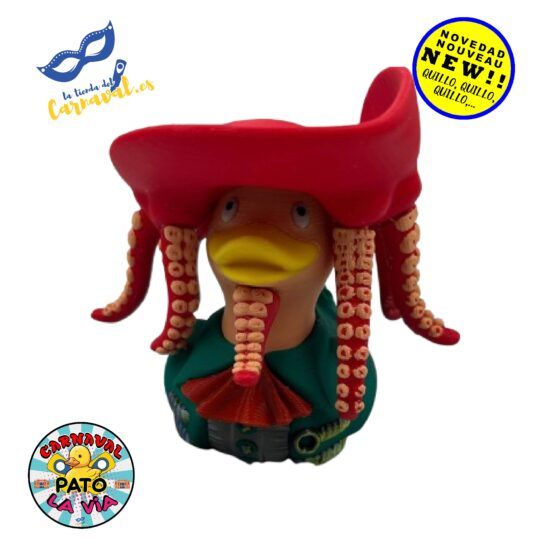 Pato de Carnavalero en 3D (mod. 9) – Festivo y Elegante