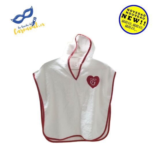 Poncho infantil Teatro Falla - algodón de rizo 100%