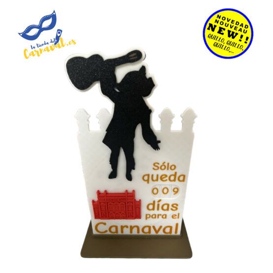 Cuentadías "Veneno" – Carnaval de Cádiz, obra de arte en PLA+