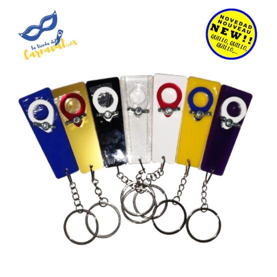 ¡Pito de Carnaval en Metacrilato con Llavero! Diseño exclusivo en 7 modelos