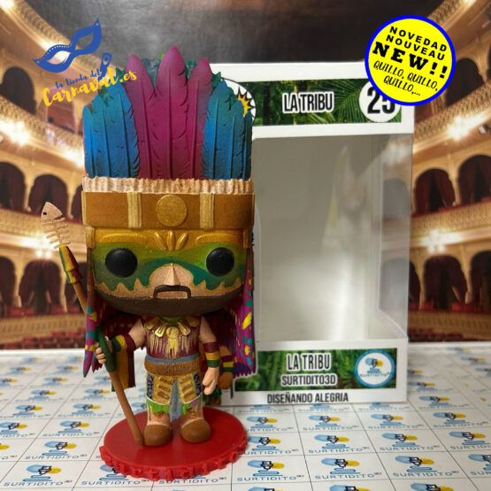 Figura 3D "Pó primo La Tribu" - Carnaval de Cádiz