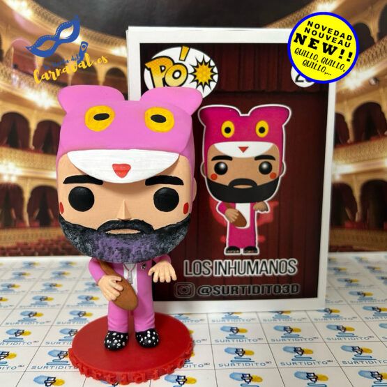 Figura 3D "Pó primo Los Inhumanos" - Carnaval de Cádiz