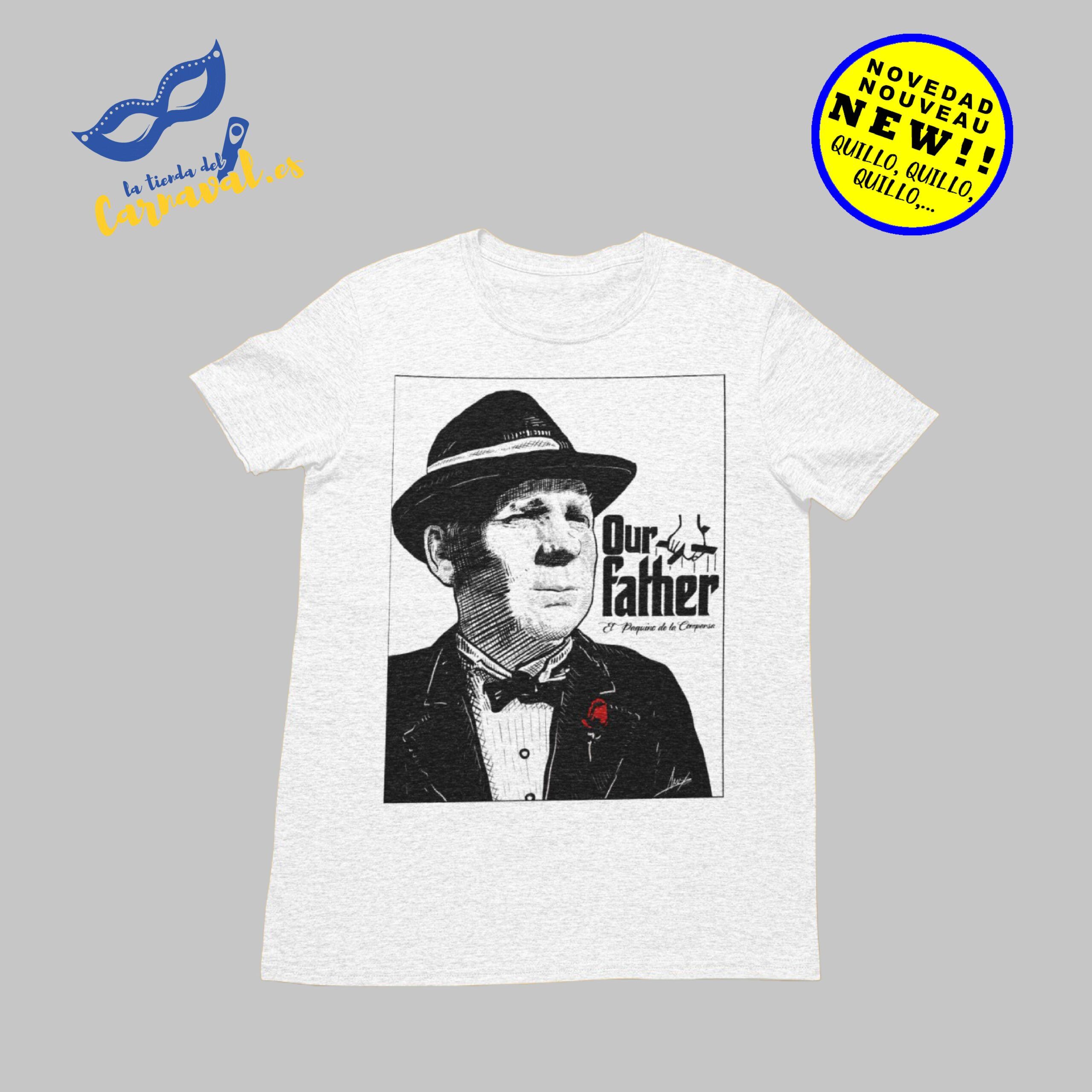 ¡Consigue la Exclusiva Camiseta "Our Father" en blanco - Comodidad y Estilo en Algodón!