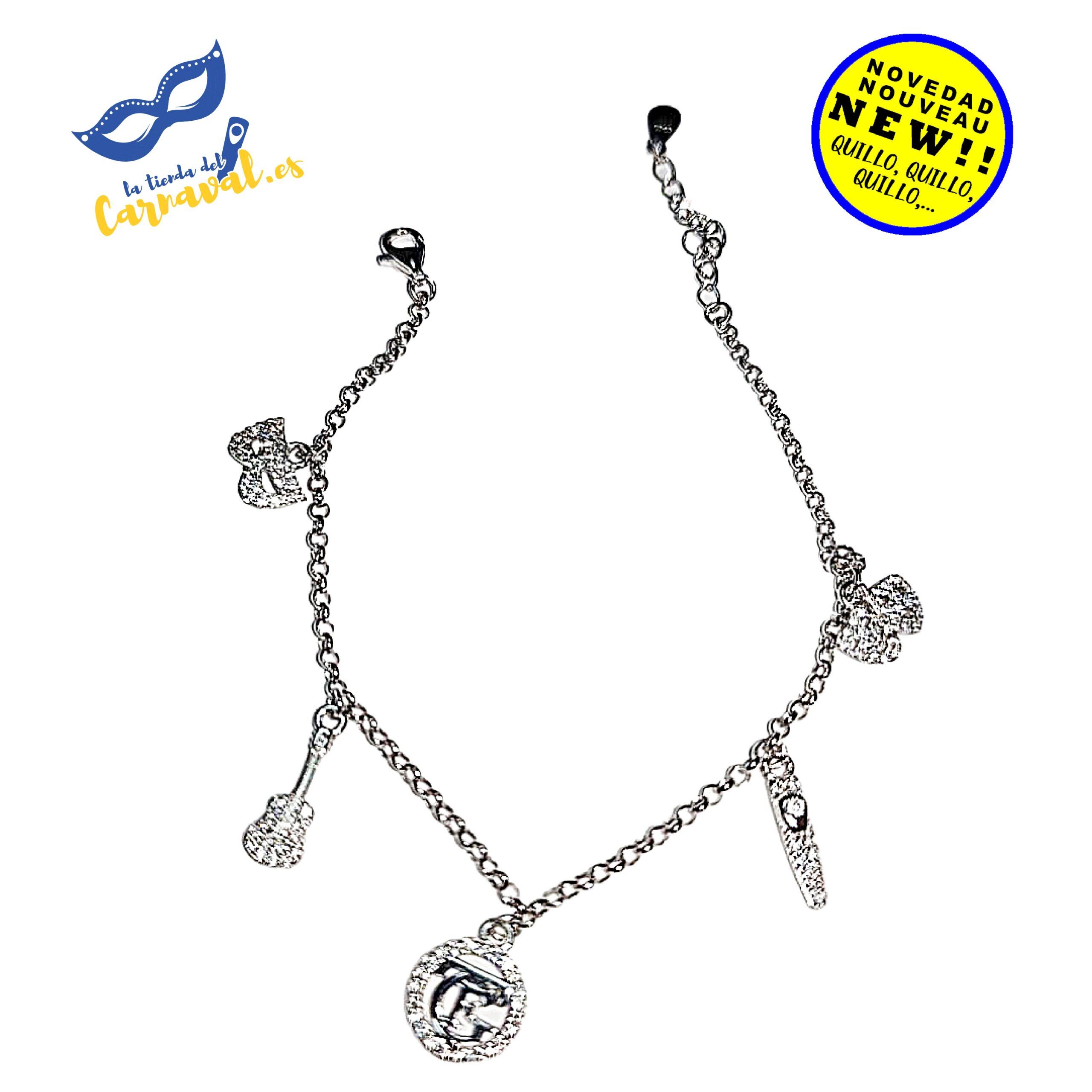 Pulsera "Carnaval de Cádiz": elegancia y tradición en plata con circonitas