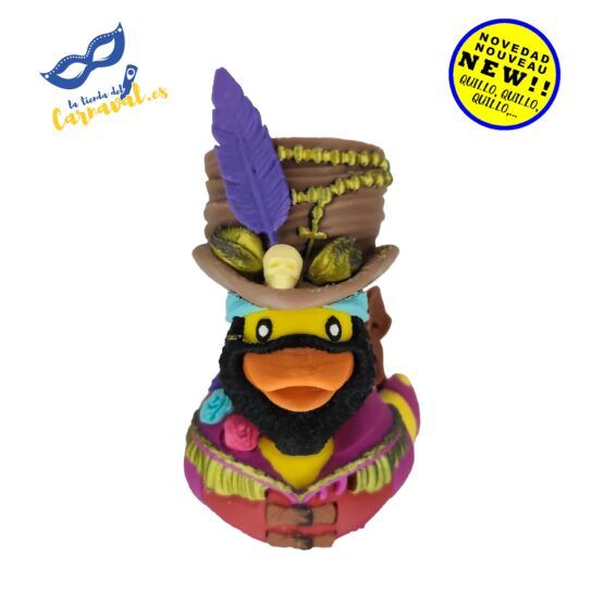 Pato Carnavalero 3D (mod. 25) – ¡Artesanía festiva que alegra tu hogar!