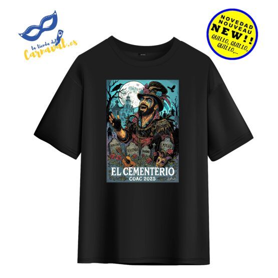 Camiseta "El Cementerio" – Vive el Carnaval de Cádiz 2025