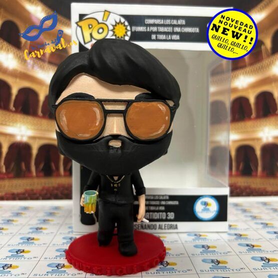 Figura 3D "Pó primo Los Calaíta" - Carnaval de Cádiz