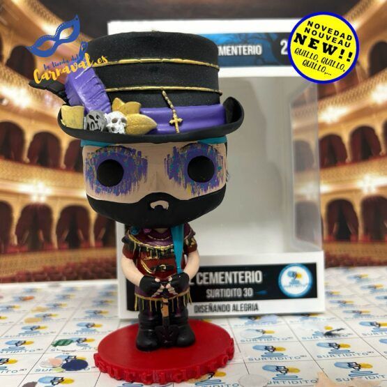 Figura 3D "Pó primo El Cementerio" - Carnaval de Cádiz