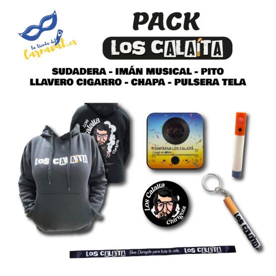 Pack “Los Calaíta” Sudadera + Accesorios | Edición Especial Carnaval