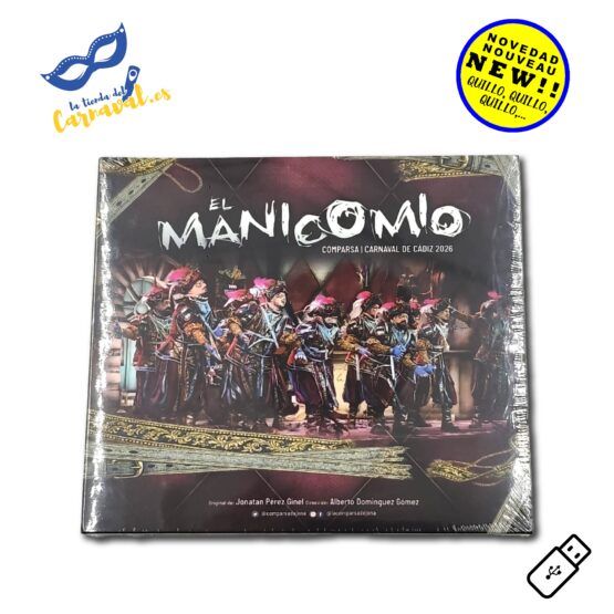USB musical oficial de la comparsa "El Manicomio" – Carnaval de Cádiz 2026
