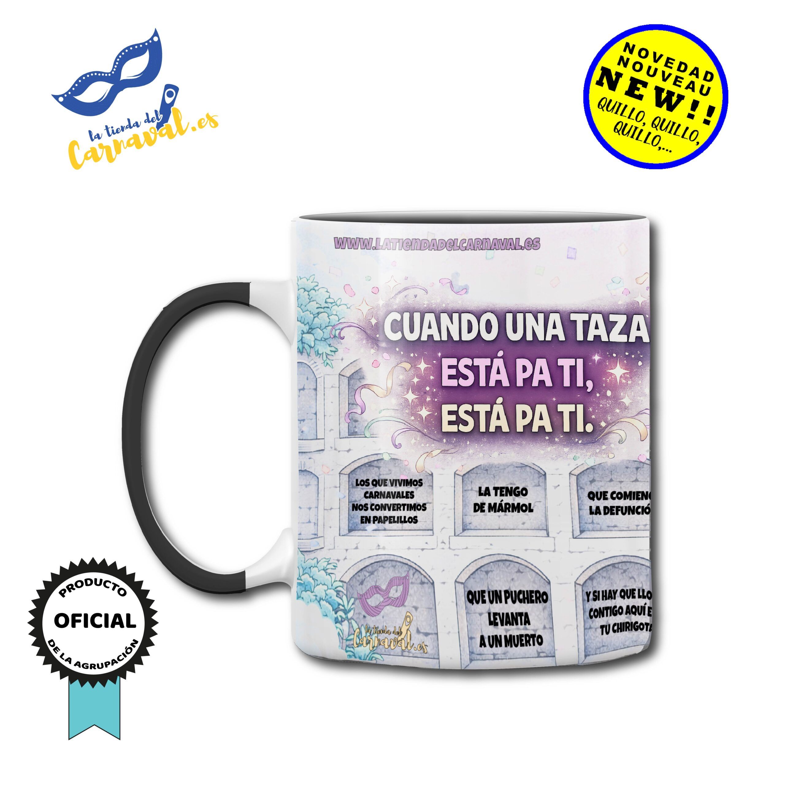 Taza de cerámica “Los que la tienen de mármol”: Original, práctica y llena de personalidad - Imagen 2