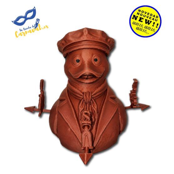 Pato Carnavalero 3D (mod. 51) – ¡Artesanía festiva que alegra tu hogar!