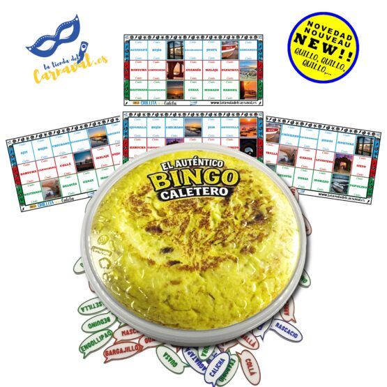 “Bingo Caletero", el habla de Cadi Cadi con bolsa de patatas Franjose para mover las bolichas y fiambrera incluida