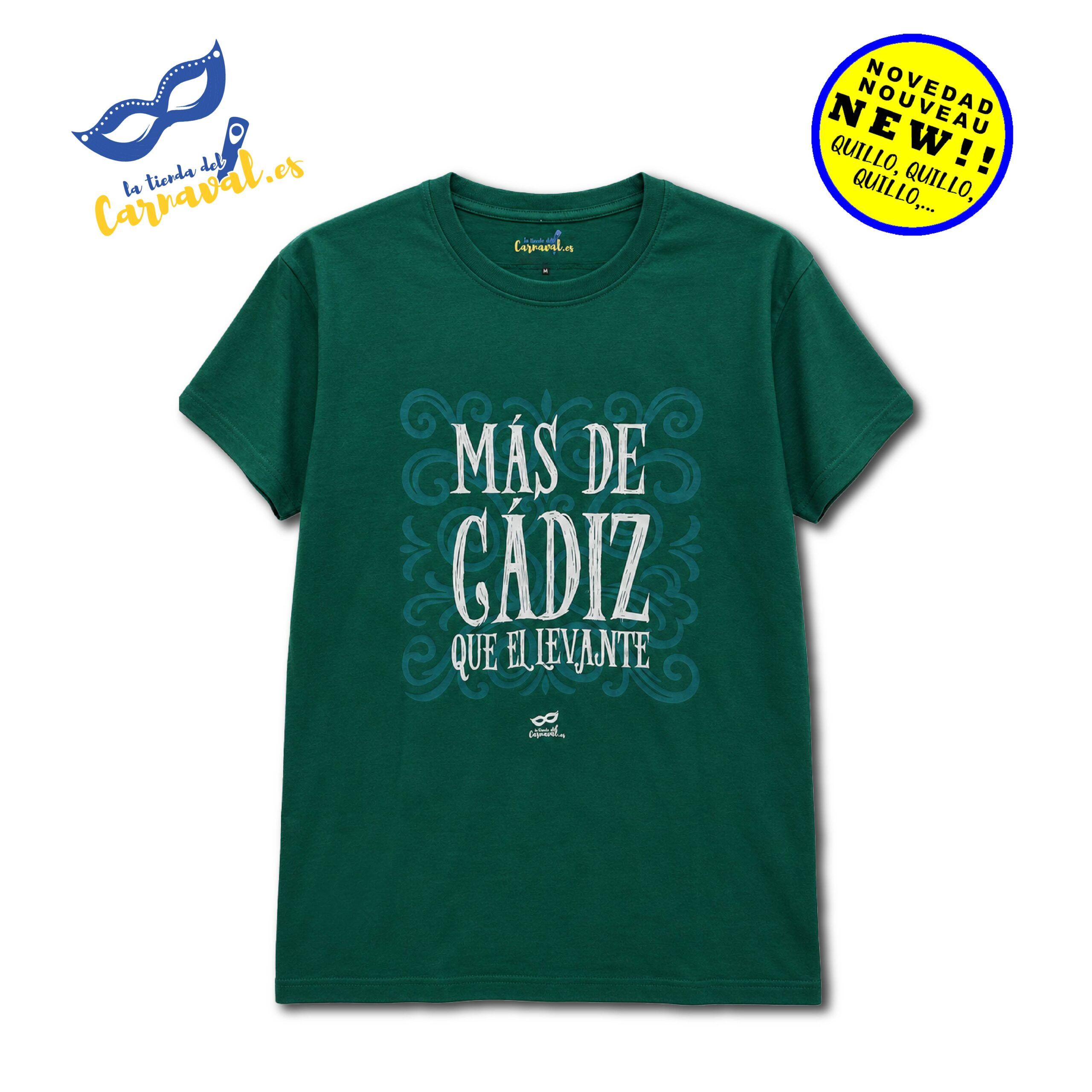 Camiseta “Más de Cádiz que el levante” – Estilo clásico en verde