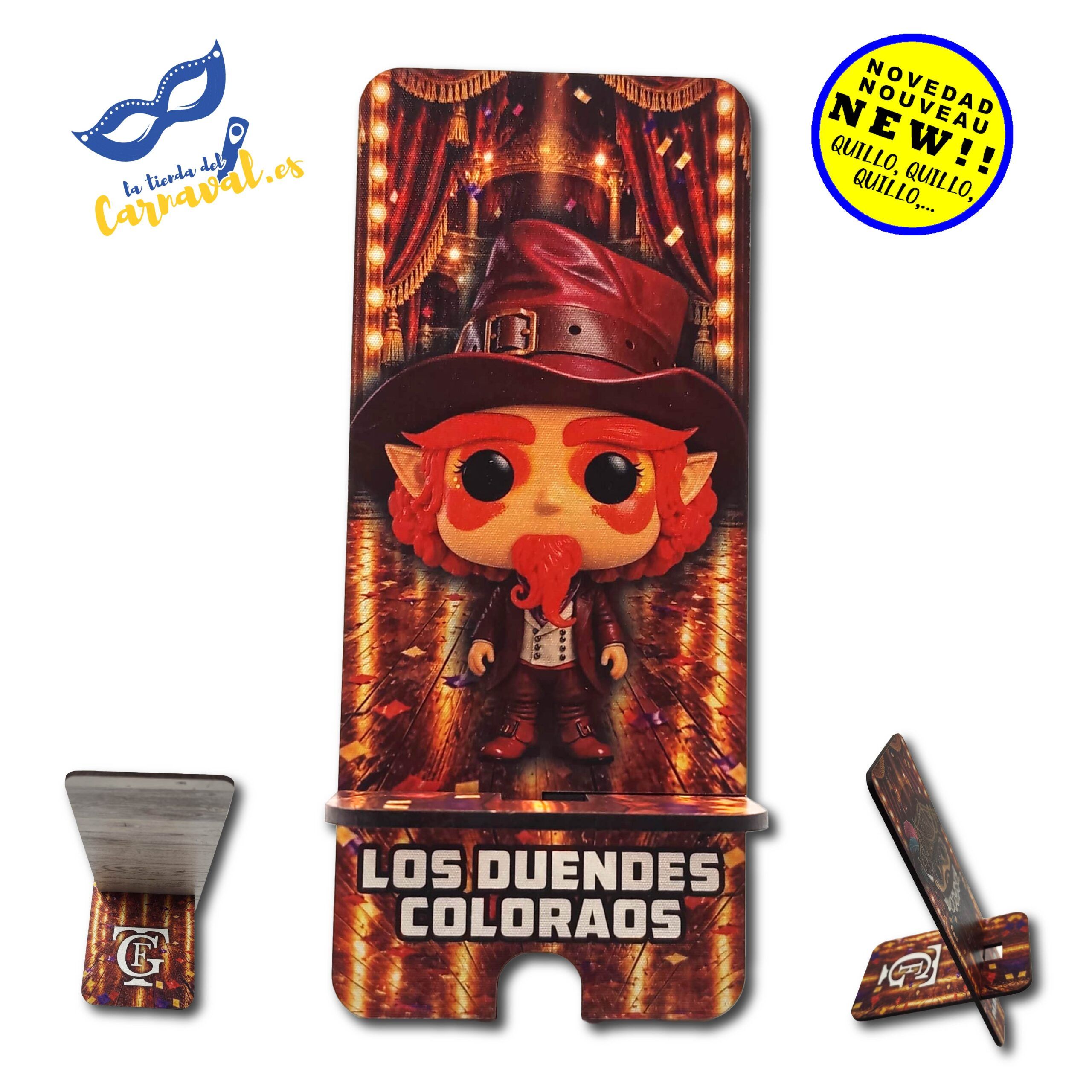 Soporte para móvil "Agrupaciones del Carnaval de Cádiz" en madera - Imagen 3